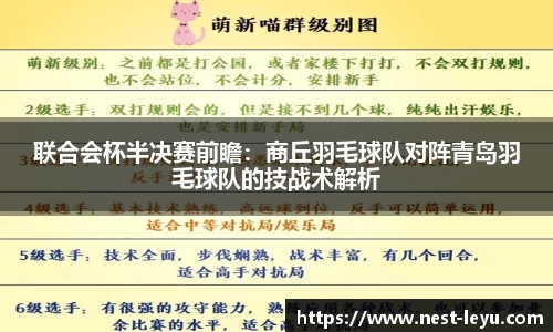 联合会杯半决赛前瞻:商丘羽毛球队对阵青岛羽毛球队的技战术解析